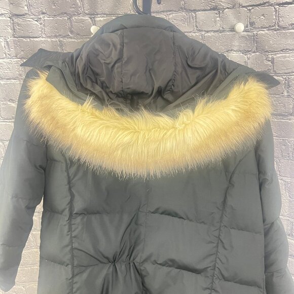 LL Bean Women's Ultrawarm Down Three Quarter Length Hooded Coat Black M - Picture 4 of 6